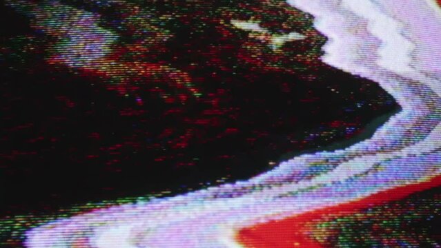 old television fuzz and glitch