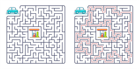 Printable Maze Games for Kids. Game for kids. puzzle for children