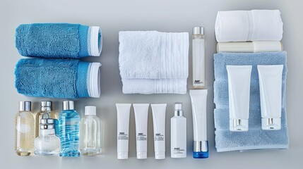 a single hotel amenity product on a light gray background for promotional purposes.