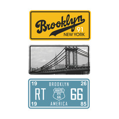 BROOKLYN - Graphic Vector Design, Urban Style, Street Wear Fashion Illustration, 