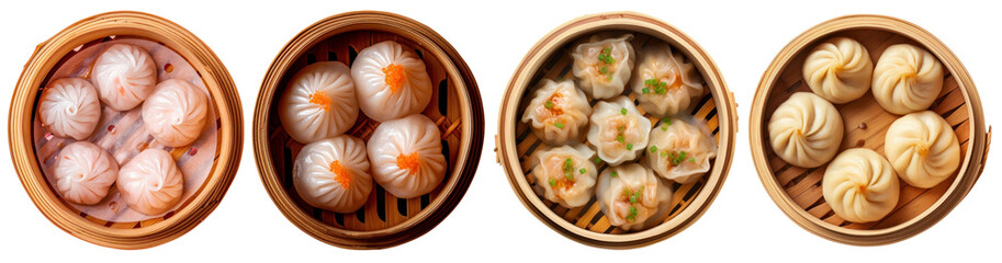 Chinese food png element set on transparent background