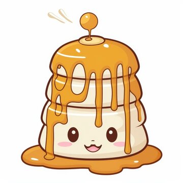 recommend clip art: Create a cute and simple line drawing of a stack of pancakes with syrup dripping for fun coloring activities.