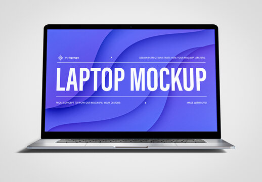 Slim Laptop Mockup