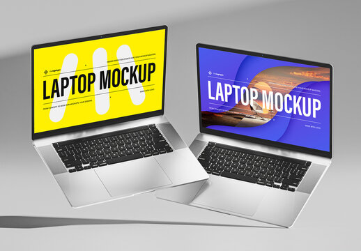 Laptop Scene Mockup