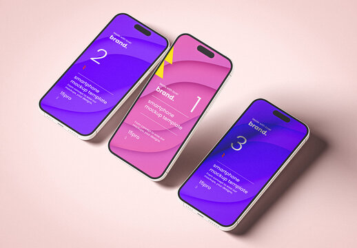 Smartphone Set Mockup