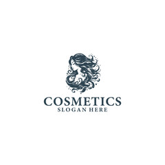 Beauty and cosmetic, woman logo vector illustration