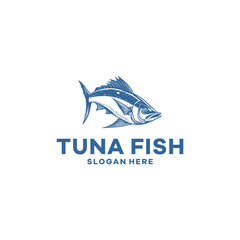 Tuna fish logo vector illustration