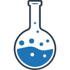 Beaker Dual Tone  vector Icon