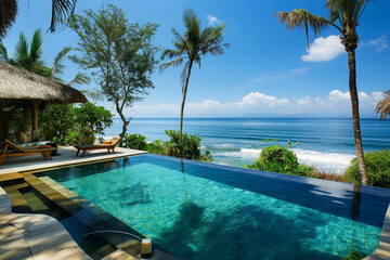 Obraz premium The beauty of a honeymoon beach in Bali, Indonesia