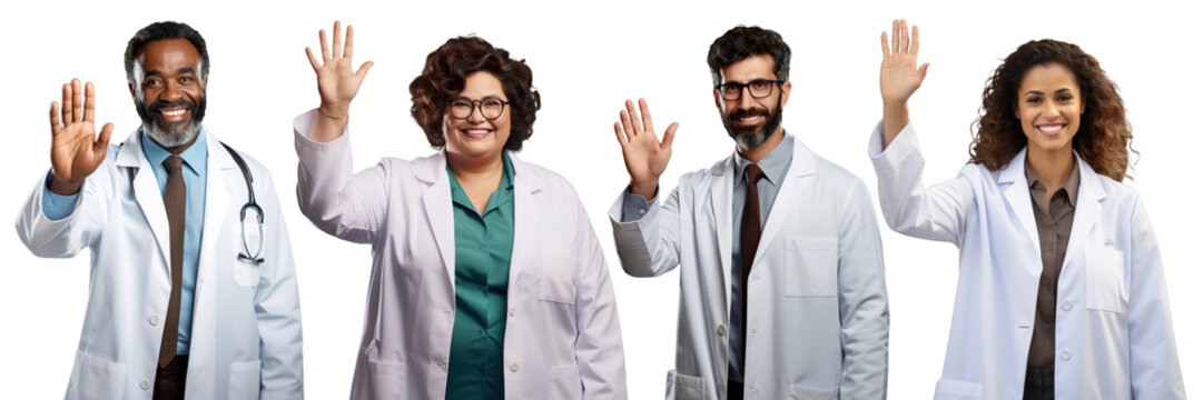 Doctor portrait png on transparent background