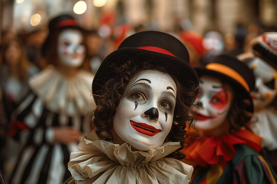 Whimsical Bastille Day Street Mime Performances