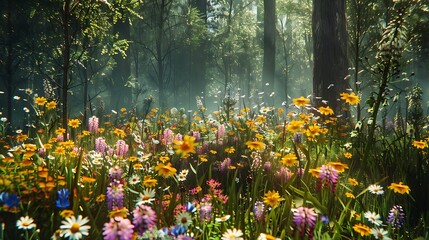 Fototapeta premium field of tulips