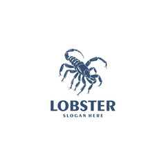 Vintage scorpion logo vector illustration