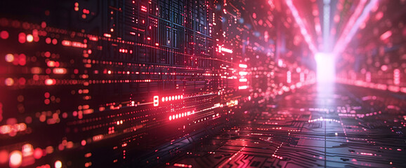 Obraz premium Futuristic digital background perfect for design projects