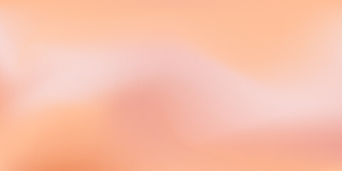 Peach fuzz background with abstract wave. Nude, peach and apricot gradient soft color. Warm fuzz bg for wallpaper. Vector illustration