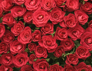 A Sea of Red Roses