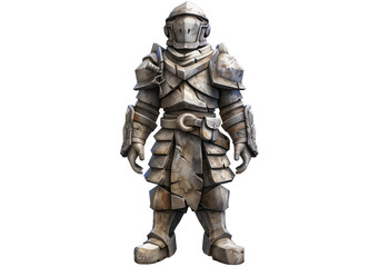 [Transparent Background PNG]Stone Knight Fantasy Warrior