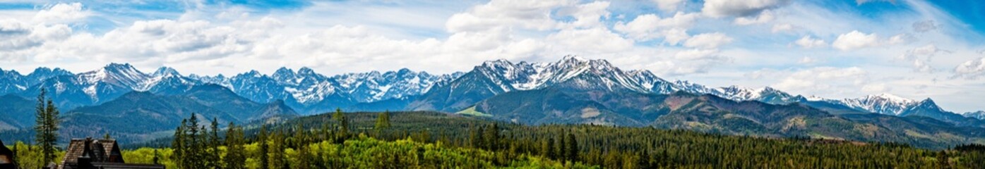 panoramic view of tatry national park, poland, slovakia