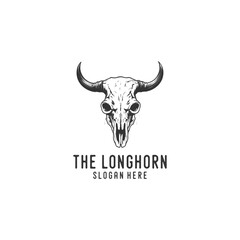 Long horn logo vector illustration