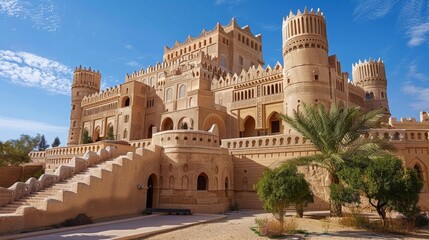 The magnificent Salwa Palace, located in Diriyah, Saudi Arabia's At-Turaif UNESCO World Heritage site