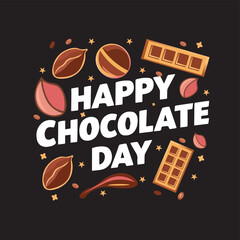 Happy chocolate day art design