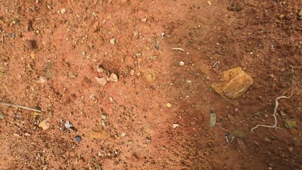 Clay background with stone and wood