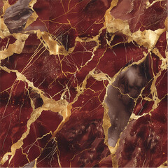 Fototapeta premium Marble texture gold wave seamless pattern surface 