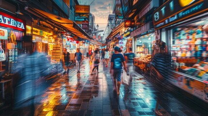 Energetic Streets: Exploring the Vibrancy of a Modern Metropolis - Streets are the river of life of the city, they come to life.