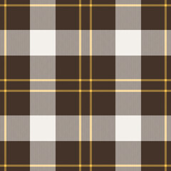 Plaid seamless pattern. Check fabric texture. Vector textile print.