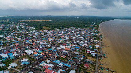 aerial view of the village