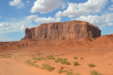 Fototapeta premium Rock formations in the summer at Monument Valley Navajo National Park, USA