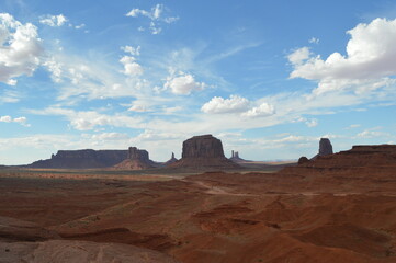 Fototapeta premium Rock formations in the summer at Monument Valley Navajo National Park, USA