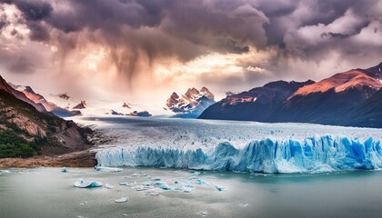 Fototapeta premium Melting glacier. Climate change, global warming