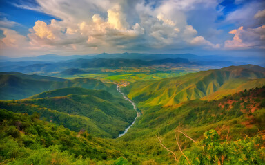 A breathtaking natural view backgrounnd