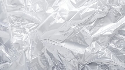 Obraz premium White plastic wrap texture background, transparent and clear cellophane for product packaging.