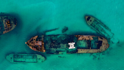 Tangalooma Wrecks, Moreton Island, Queensland, Australia