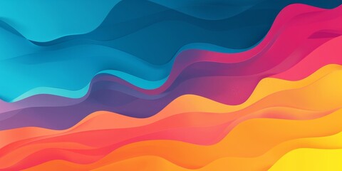 Fototapeta premium Abstract colorful wave background.