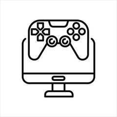 Fototapeta premium Game vector icon