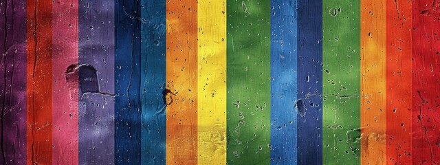 Gay pride with rainbow background concept colorful with copy space for text lines design