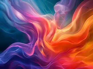 Naklejka premium Colorful Flames