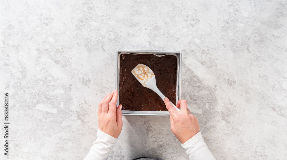 Poster homemade candy cane fudge