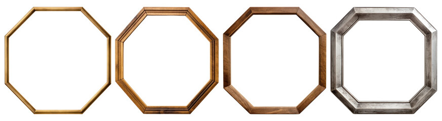 simple octagonal picture frame set