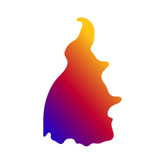 Tocantins map gradient 