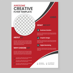 Minimal brochure layout and modern report business flyers poster design and‍ template design 