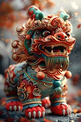Obraz premium Chinese lion dance