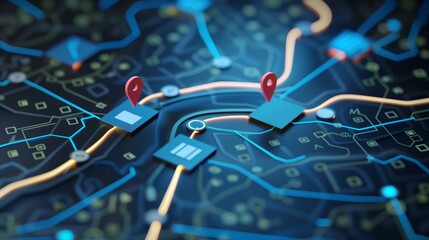 Delivery route optimization for efficient faster shipment, delivery platform faster efficient