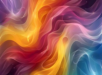 Obraz premium Colorful Wavy