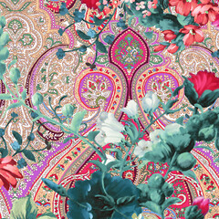 Oil paintings and a variety of flowers, roses, peonies, and Paisley Scenic Pond are beautiful