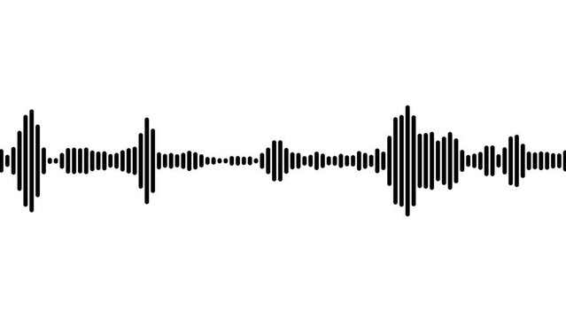 Audio spectrum motion animation video