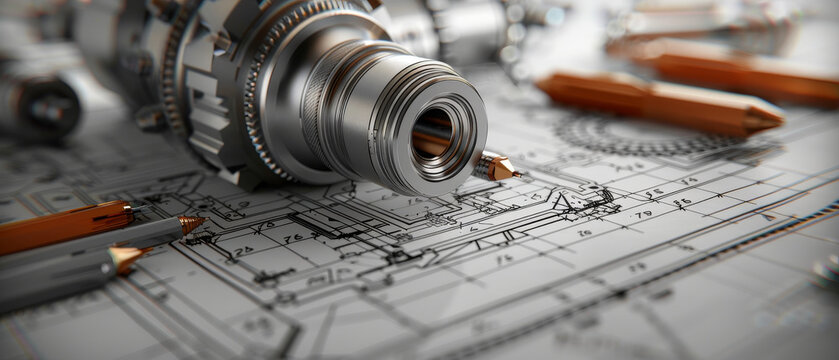 Engineers working with advanced CAD software